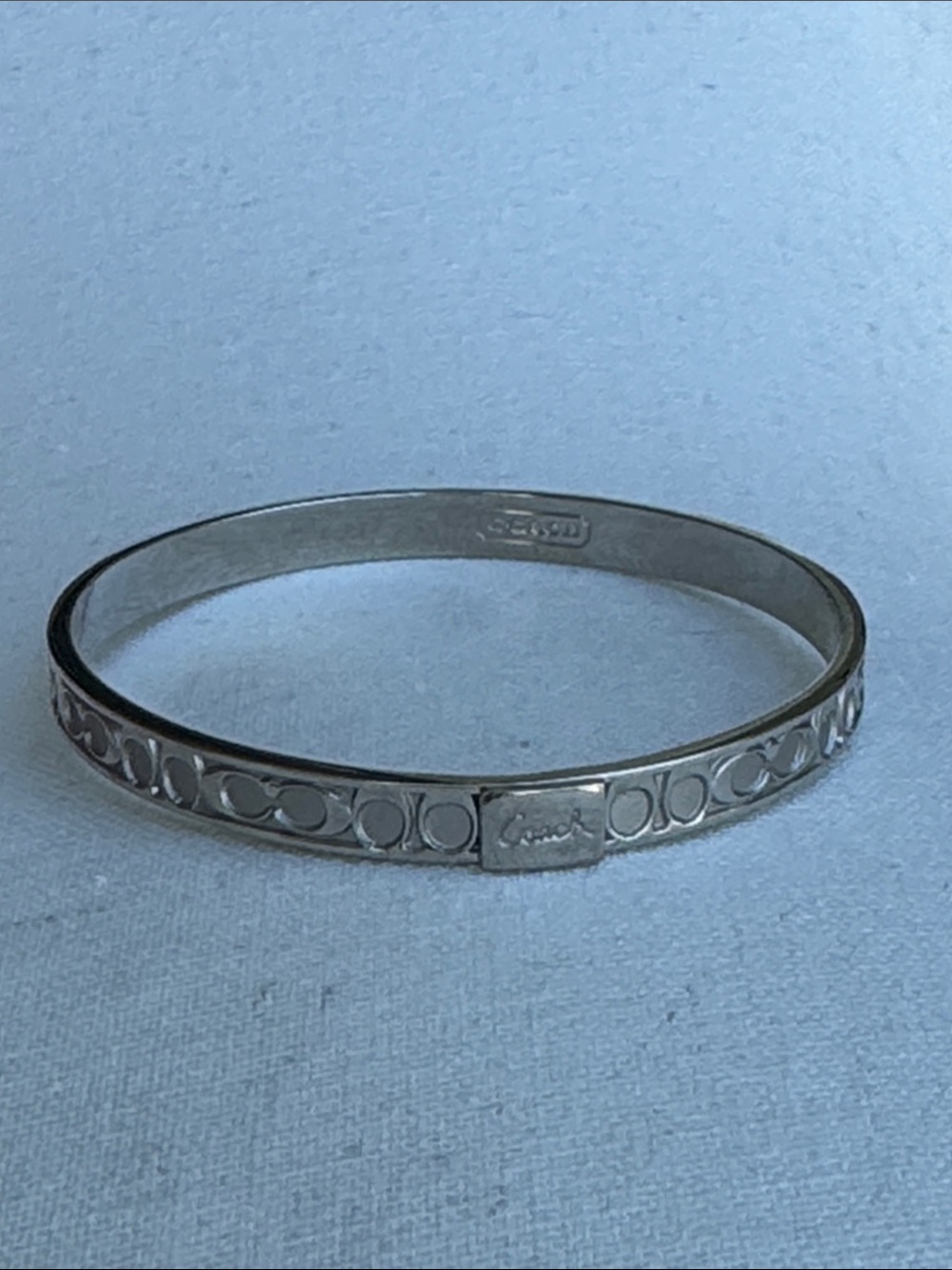 Coach signature bangle bracelet